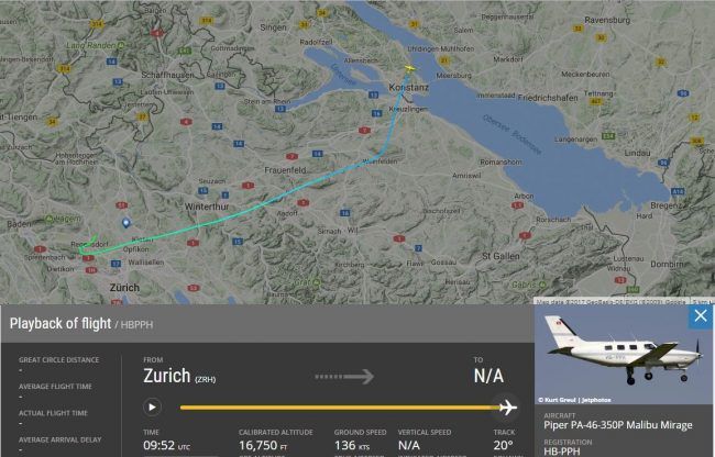 Screenshot: Flightradar24 Screenshot: Flightradar24