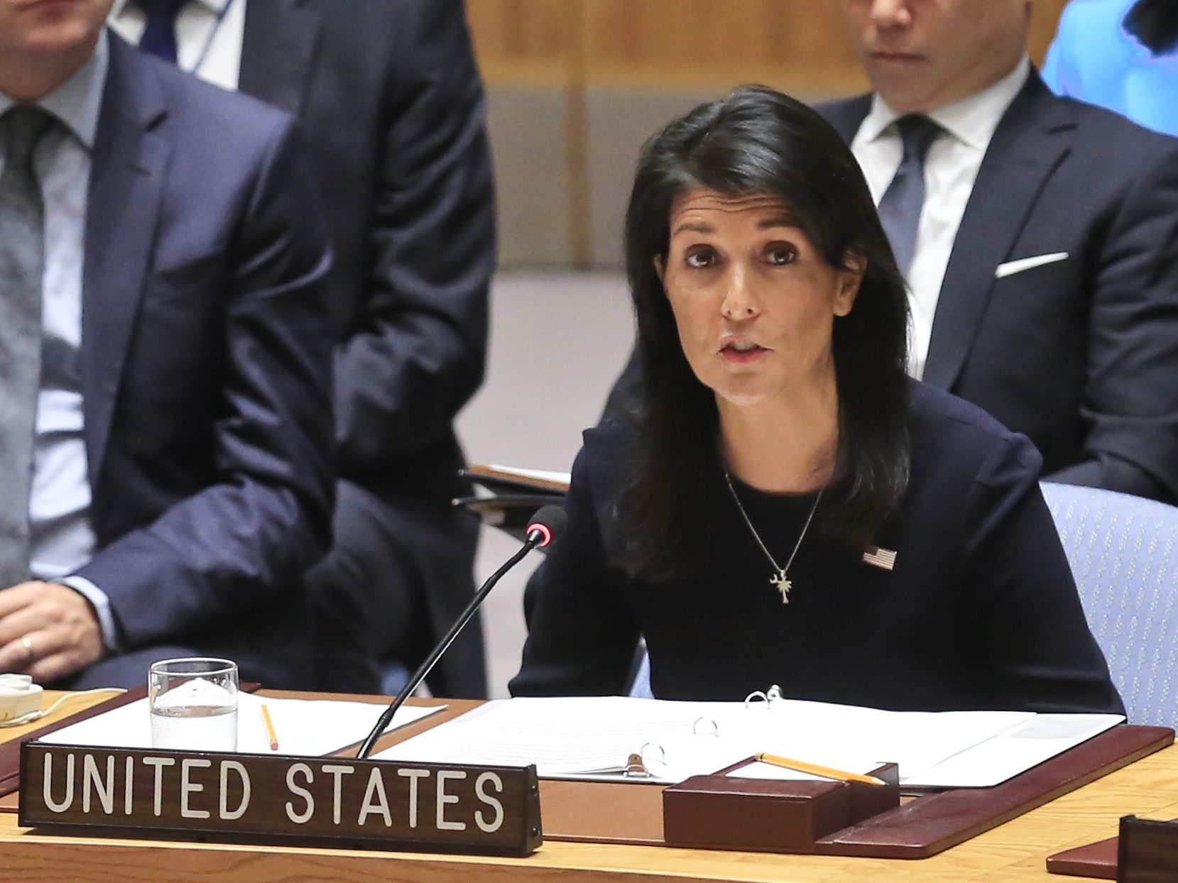 "Nordkorea bettelt um Krieg", so US-Botschafterin Nikki Haley am Montag. "Nordkorea bettelt um Krieg", so US-Botschafterin Nikki Haley am Montag.