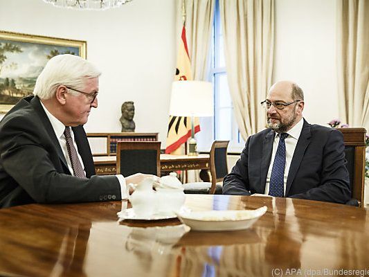 Schulz wurde von Steinmeier empfangen Schulz wurde von Steinmeier empfangen