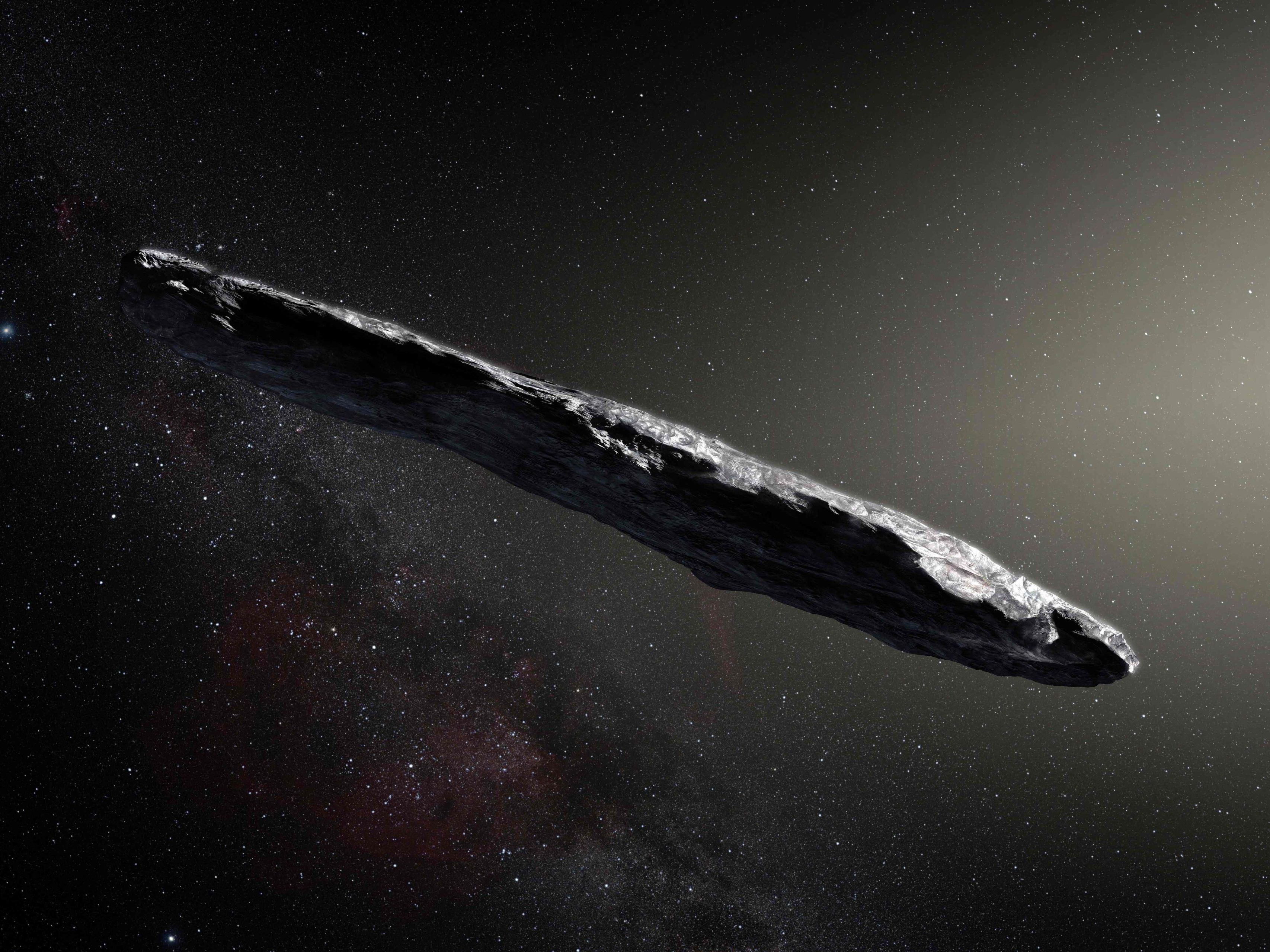 "Oumuamua" verblüfft nicht nur mit seiner Form. "Oumuamua" verblüfft nicht nur mit seiner Form.