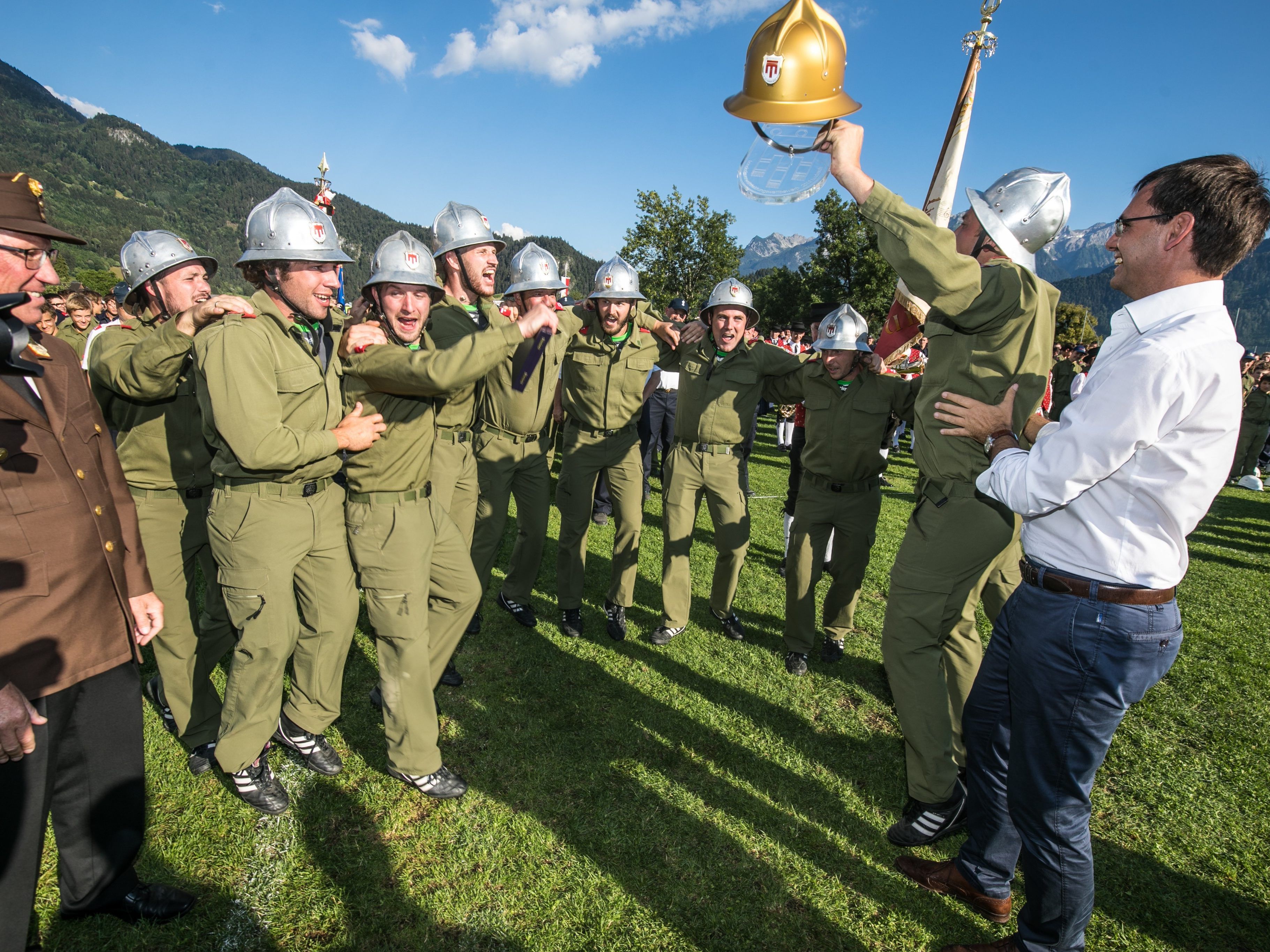 Die Feuerwehr Schnifis sicherte sich den Goldenen Helm 2018.