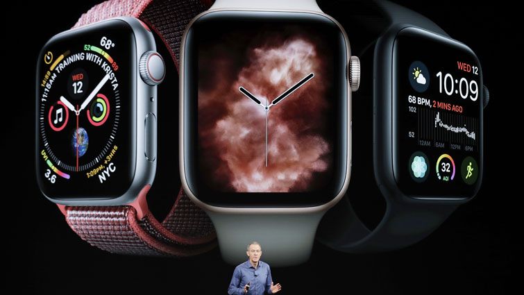 Die neue Apple Watch bietet medizinische Funktionen. Bild: AP Die neue Apple Watch bietet medizinische Funktionen. Bild: AP