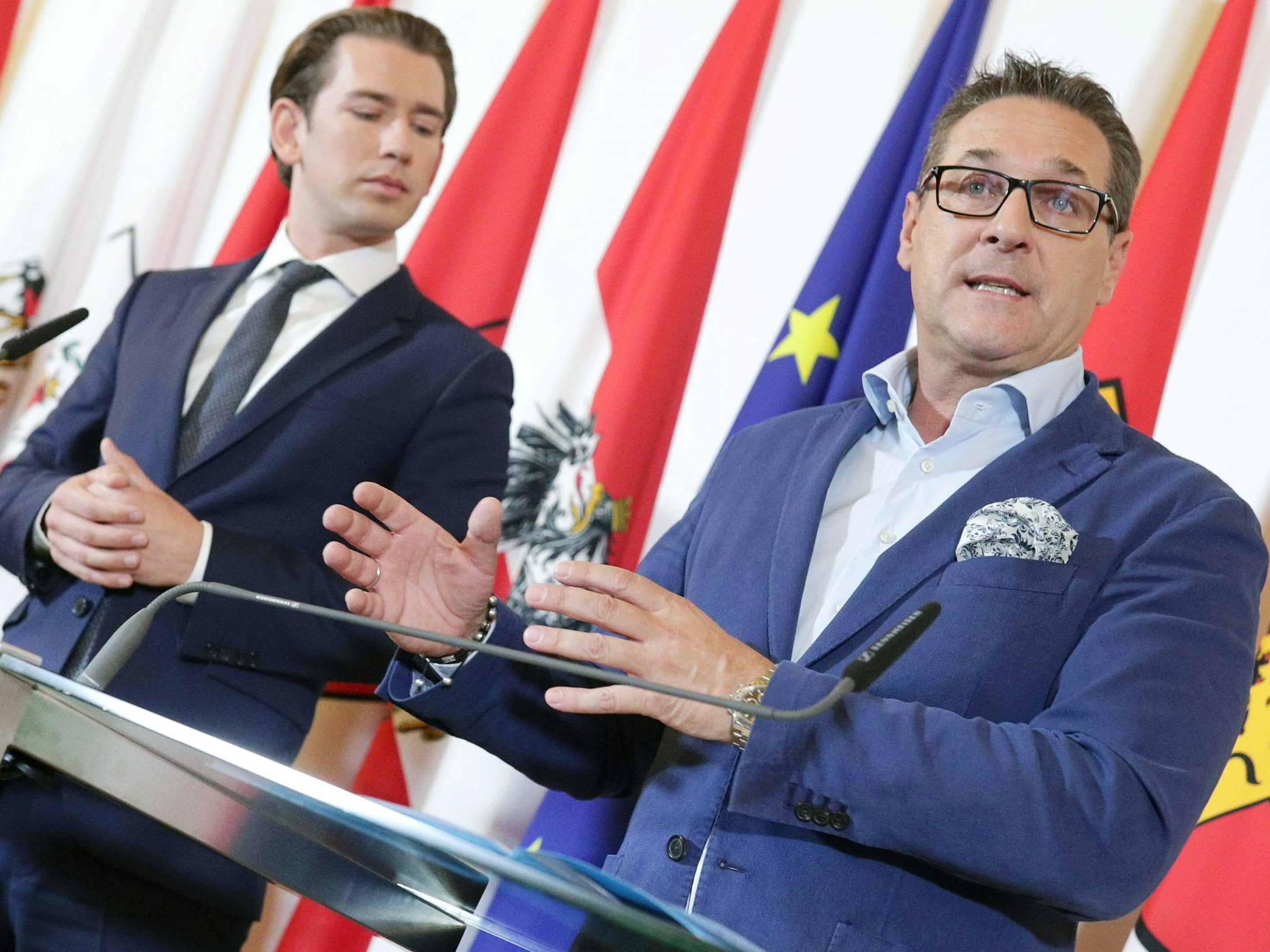 Strache hat eine SMS aus Versehen an den Falschen geschickt.