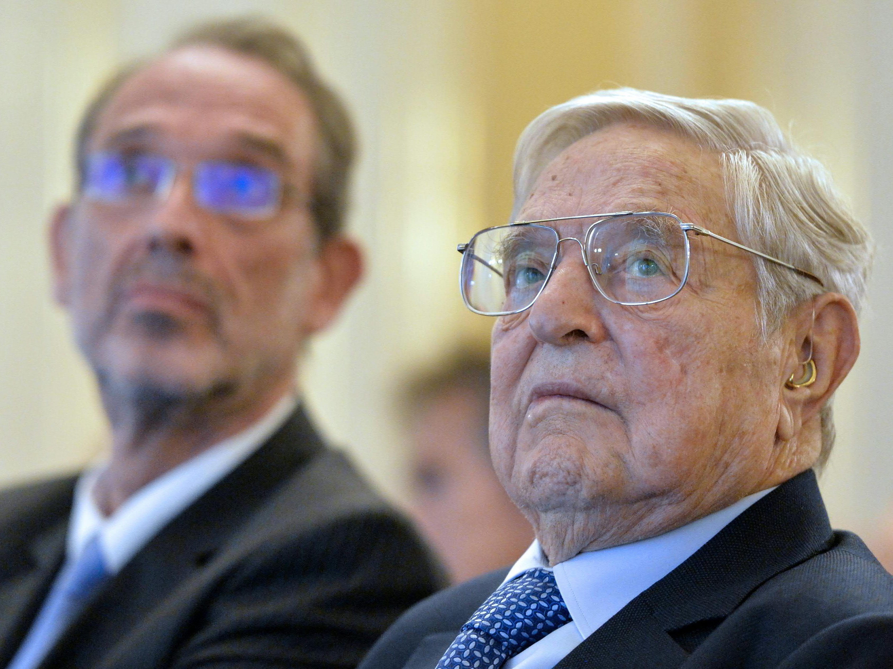 Faßmann und Soros trafen sich in Wien. Faßmann und Soros trafen sich in Wien.