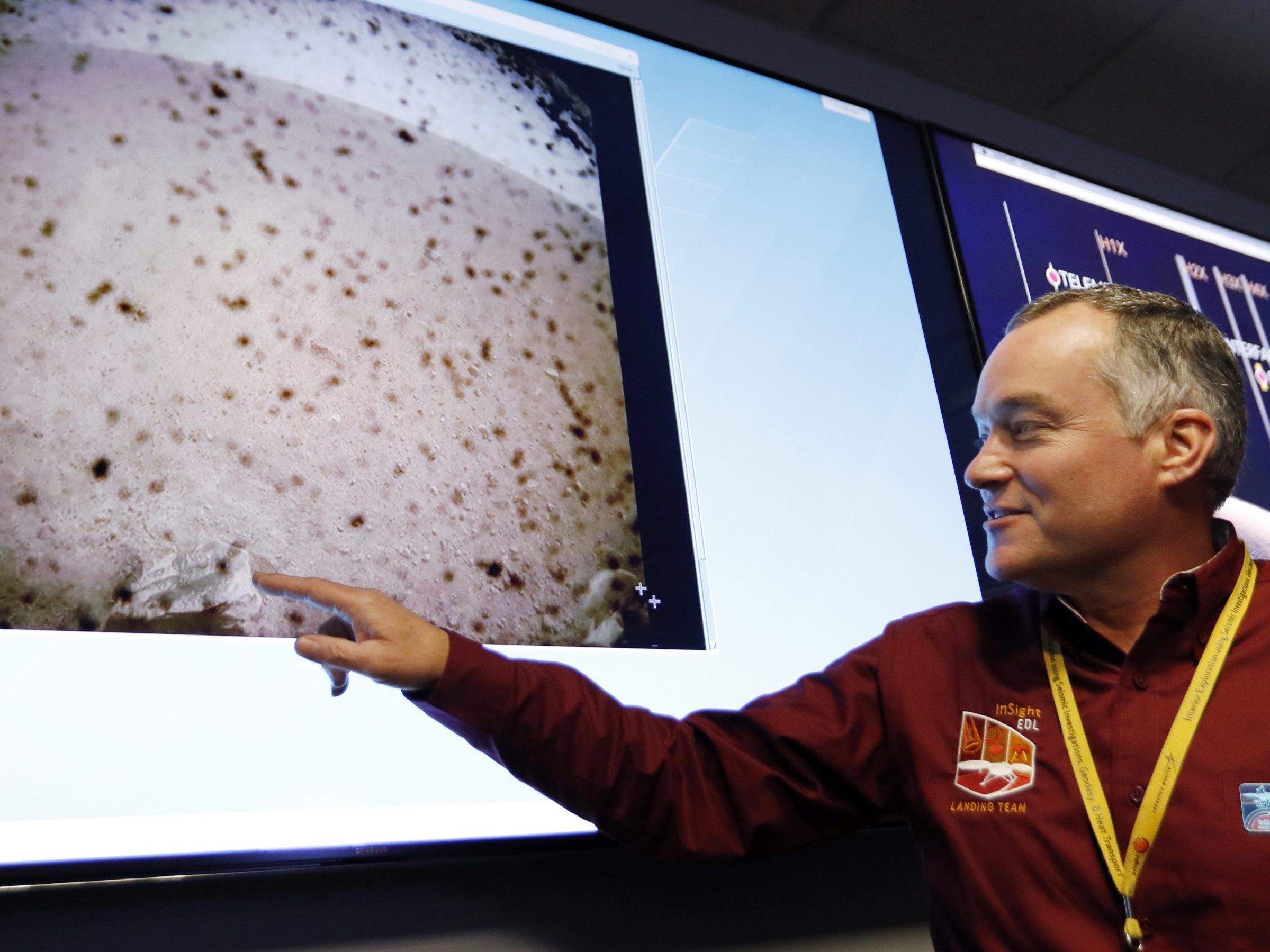 Die Sonde "InSight" ist erfolgreich auf dem Mars gelandet. Die Sonde "InSight" ist erfolgreich auf dem Mars gelandet.