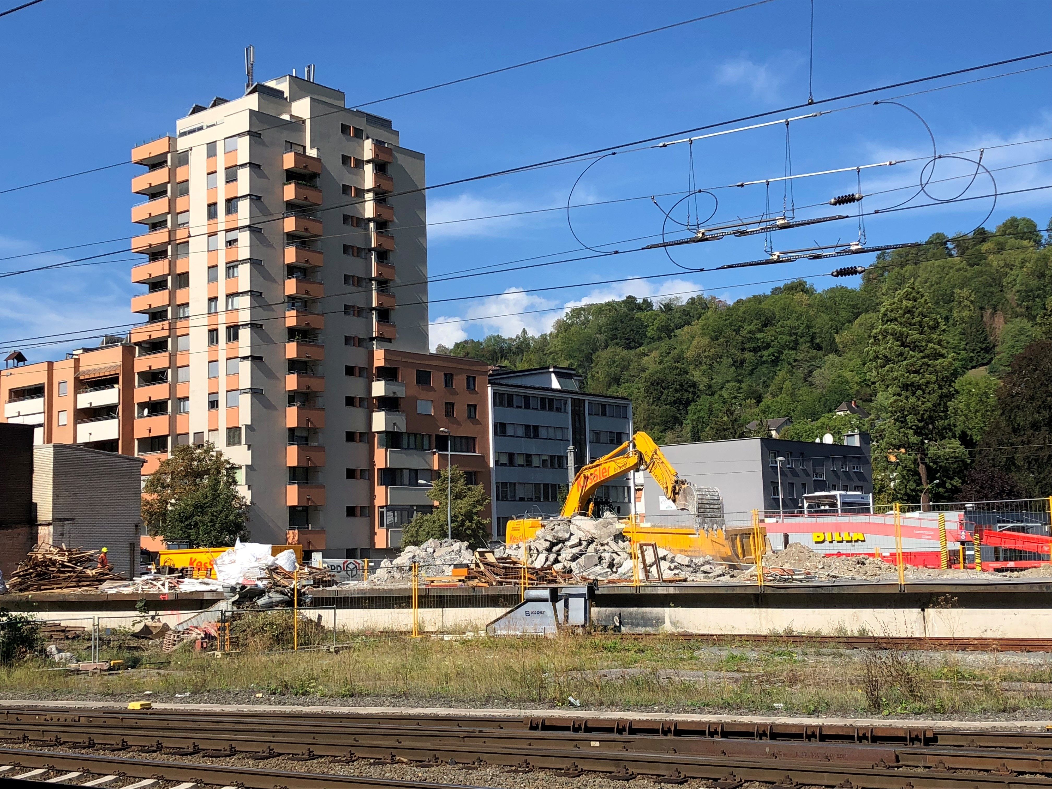 Der Bahnhof Anfang September 2018.