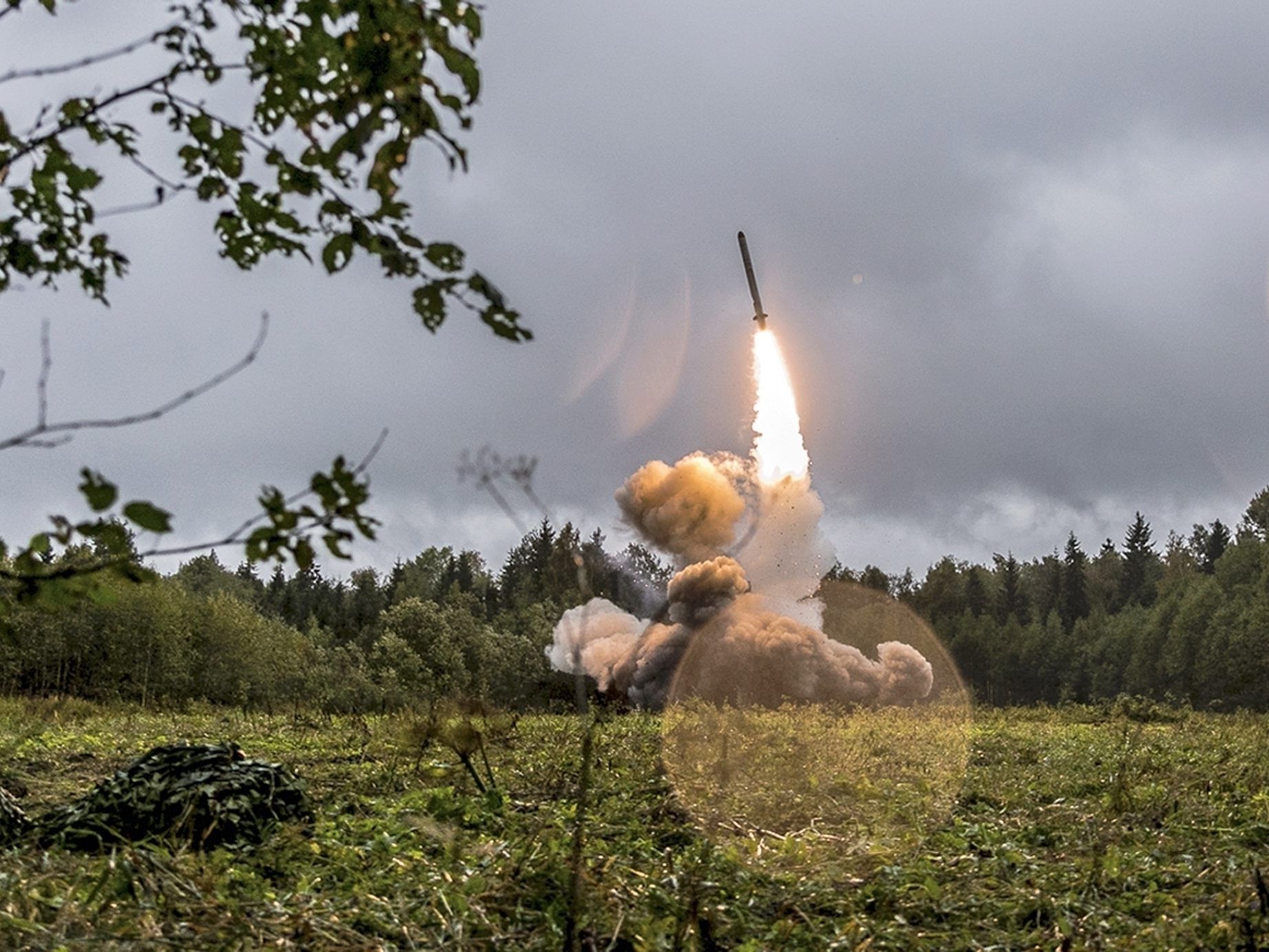 Ein Raketentest in der Nähe von St. Petersburg.