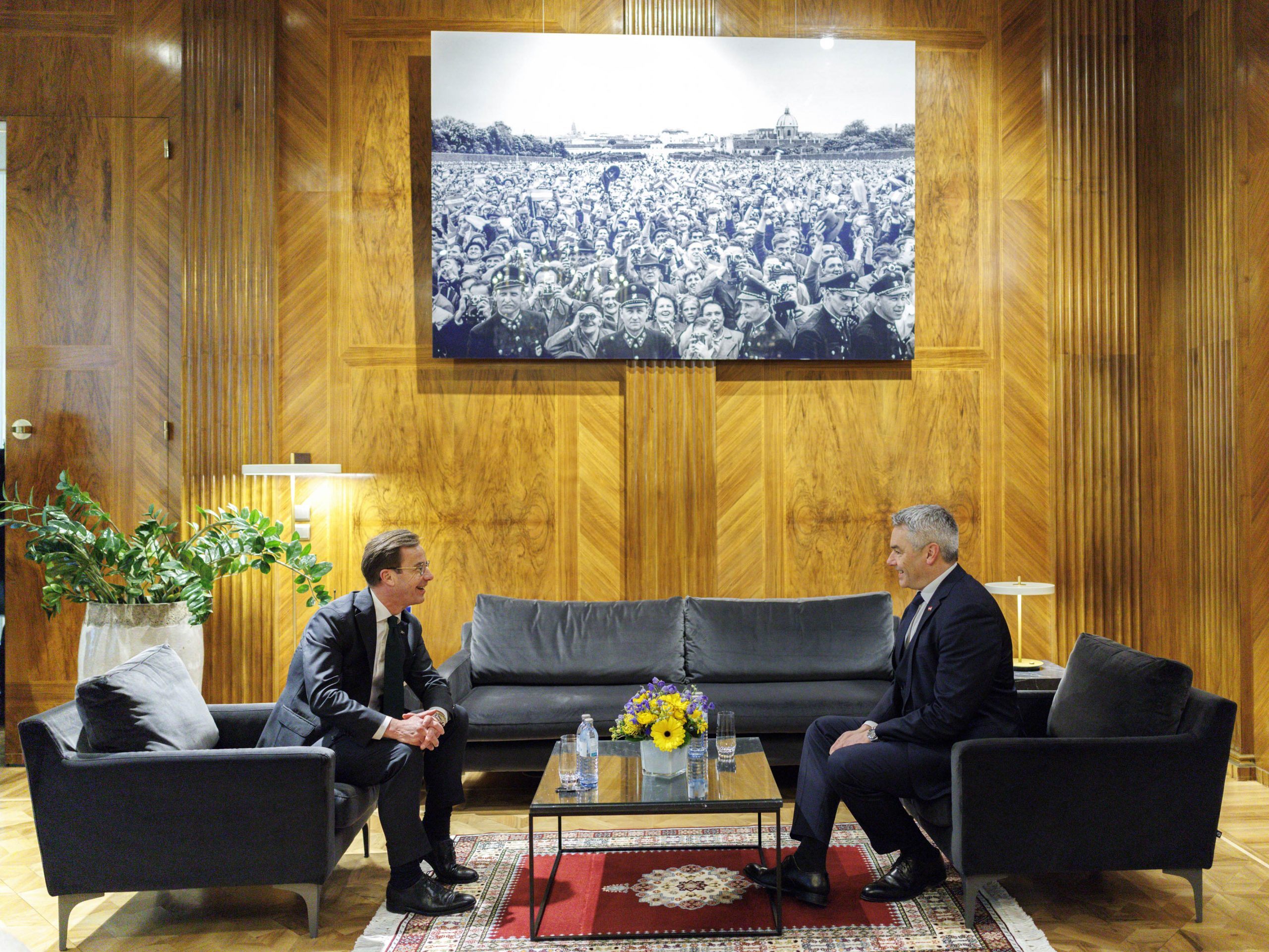 Kristersson und Nehammer. Kristersson und Nehammer.