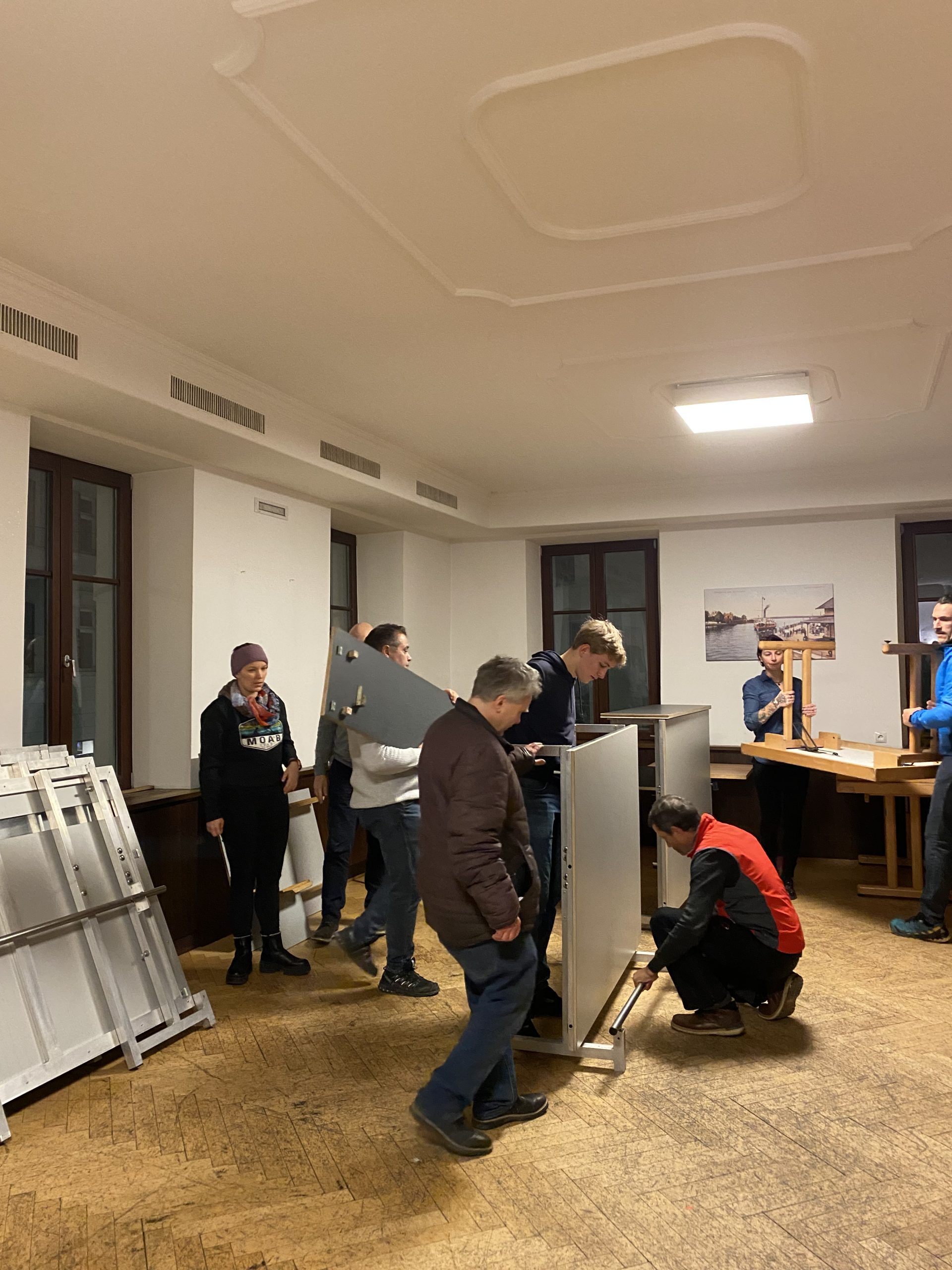 Notruffest in Bregenz - Faschingsball - Vorbereitungen im Gösser